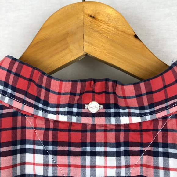 TOMMY HILFIGER SS Plaid Button Down Essential Tee - Picture 6 of 7